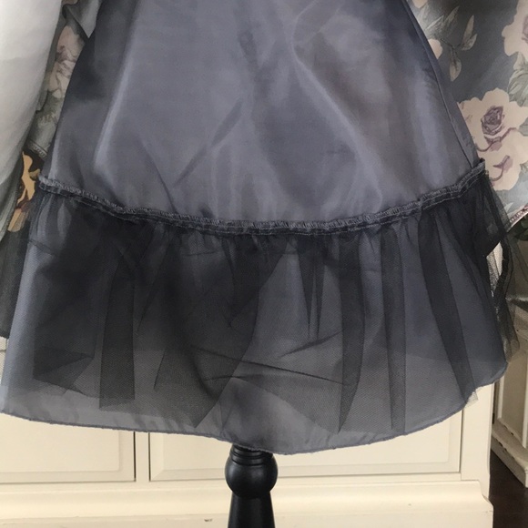 WINSOR  Lace Top & Satin Floral A- Line skirt 1/2 - Picture 5 of 8